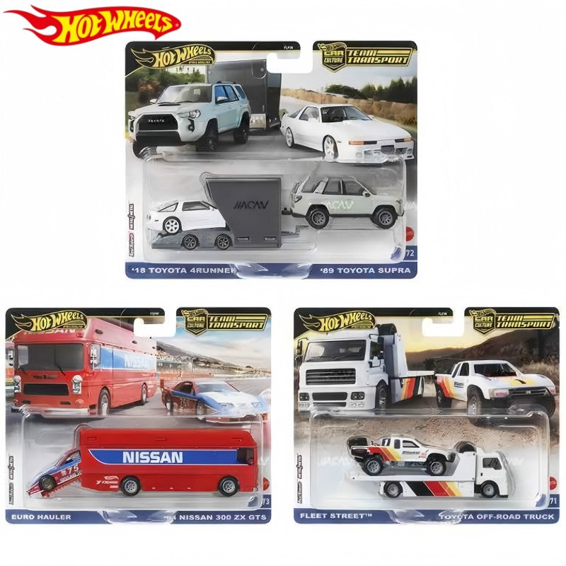 2025 Novo Original Mattel Hot Wheels 1:64 Team Transport 2024 FLF56 D Mix 4 1/64 Coleção Veículos Diecast Modelos Brinquedos Presente Infantil