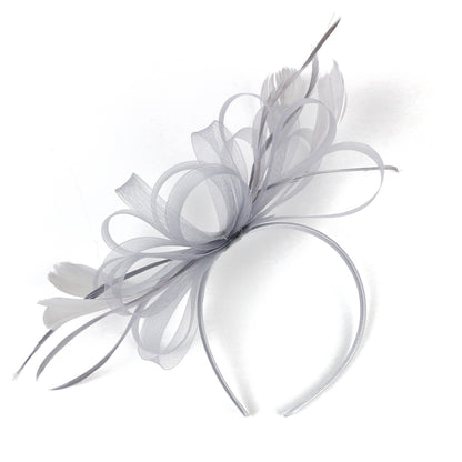 Chapéu Fascinator Feminino Chique Coquetel Casamento Festa Igreja Acessório de Cabelo Moda Pena Grampo de Cabelo Noiva