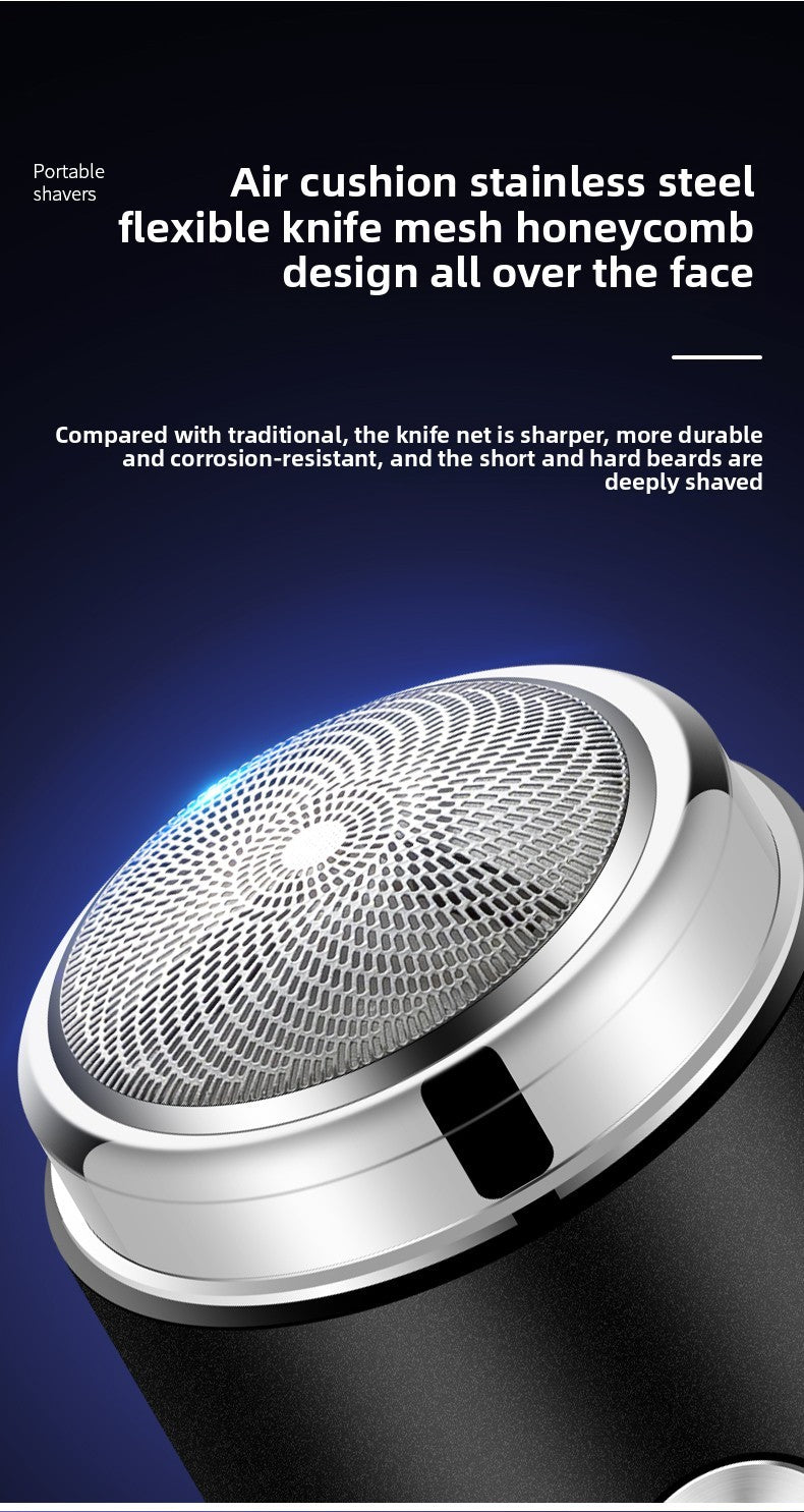 Men's shaver USB charging wireless stainless steel blade ultra long standby portable shaver waterproof travel shaver