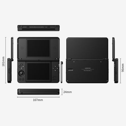 Anbernic RG  DS Plus Retro Handheld Game Console Dual Screen 4.3 Inch IPS RK3568 Linux 1GB RAM 16GB TF WiFi Bluetooth 4000mAh