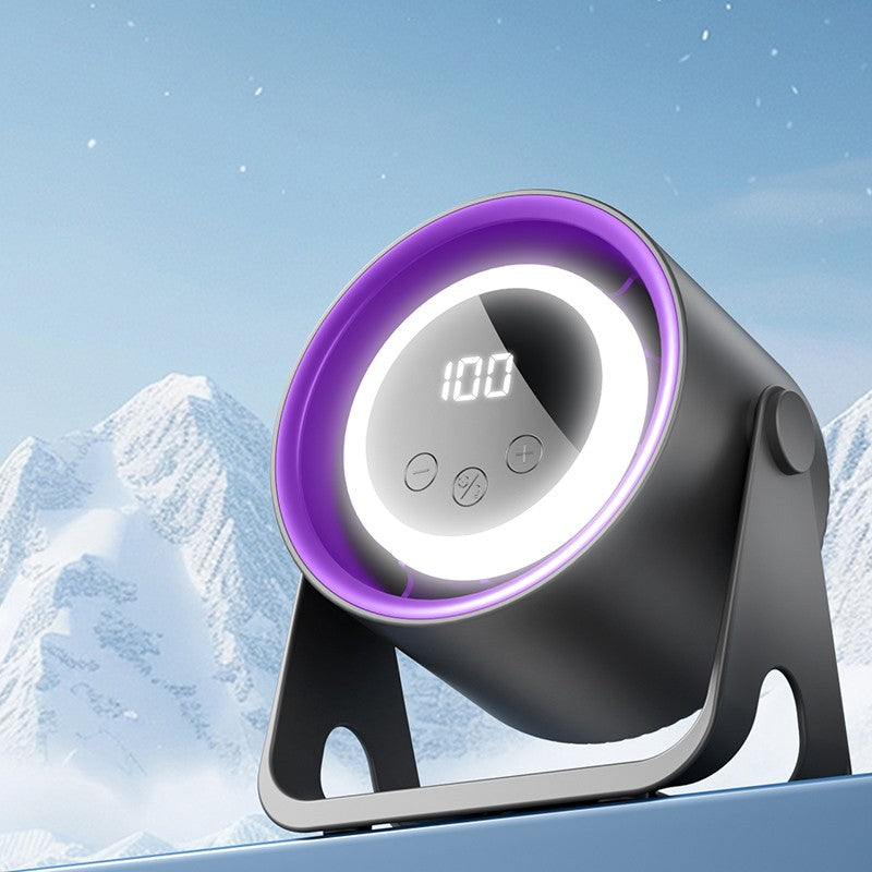 USB desktop/hanging multi-purpose small fan LCD portable small fan with LCD display power level