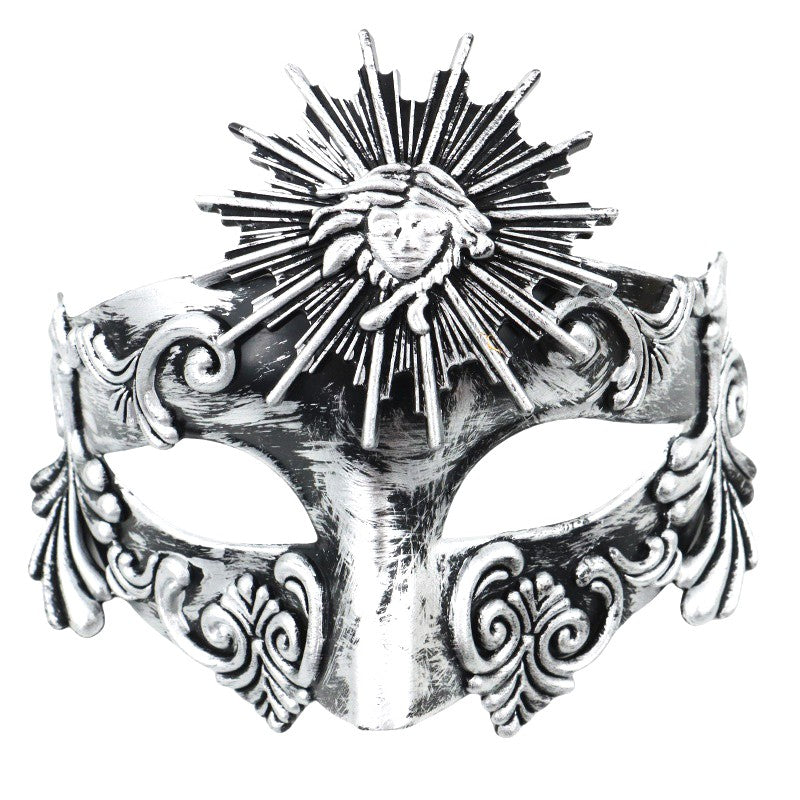 Roman Sun God Steampunk Phantom Masquerade Cosplay Mask Plastic Half Face Men Women Punk Carnival Halloween Props Dance Mask