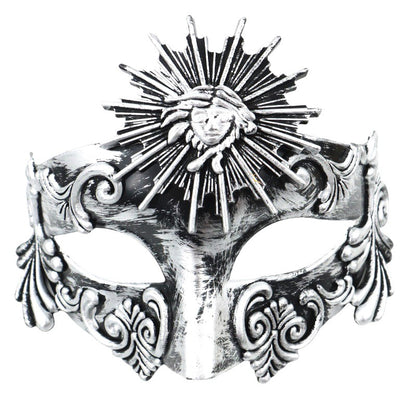 Roman Sun God Steampunk Phantom Masquerade Cosplay Mask Plastic Half Face Men Women Punk Carnival Halloween Props Dance Mask