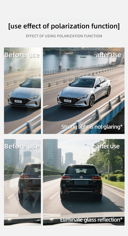 CAPONI Aviator Polarized Men Sunglasses Classic Double Bridge Designer Outdoor Sun Glasses Anti Glare UV400 Silver Shade CP35707