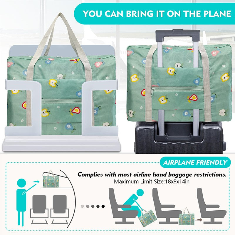 Large capacity travel bag foldable travel bag suitable for business trips travel sports and fitness weekend overnight bags women