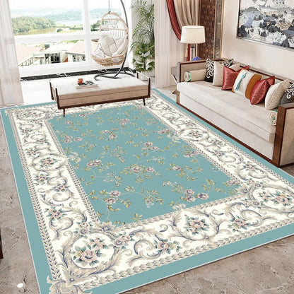 European Style Luxury Large Living Room Carpet Soft Large Area Decoration Home Floor Mats Bedroom Carpet Sofa Custom Floor Mats