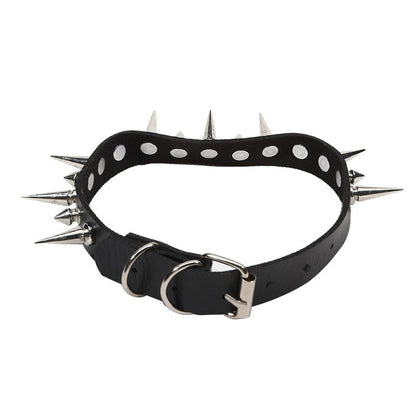 Gargantilha Punk com Spikes Longos, Coleira de Couro Sintético para Mulheres e Homens, Gargantilha com Tachas Grandes e Rebites Estilo Gótico, Acessórios de Colar 2025