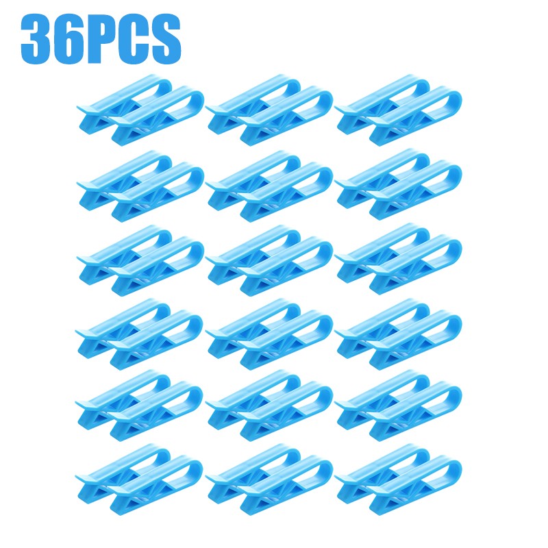 36/2 peças Clipes Fixadores para Lixo Suporte Antiderrapante para Sacola de Lixo Clipes Seladores para Sacos de Salgadinhos Organizador de Cozinha