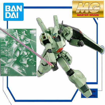 Bandai Original Modelo GUNDAM MG 1/100 BP Qualificação de Rede RGM-89D Jegan Anime Figura de Ação Montagem Brinquedos Meninos