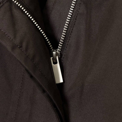 Women's Autumn and Winter Casual Straight Waterproof Parka Jacket with Fur Hem, Warm Zipper Long Sleeve Outwear