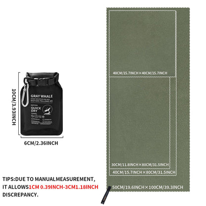 Quick Dry Towel-Super Absorbent Fast Drying Towel-Travel Towel Fast Drying Lightweight-Microfiber Rapid Dry Towel for Swimming