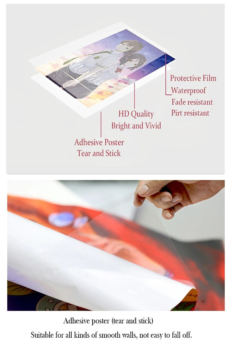 Puella Magi Madoka Magica Poster Anime Posters Sticky HD Quality Wall Art Retro Posters For Home Kawaii Room Decor