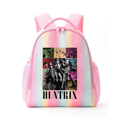 Mochila de Caçadores de Demônios KPop Estampa de Desenho Animado Anime Bolsas de Ombro para Estudantes Organizador de Papelaria Grande Capacidade Presentes de Volta às Aulas