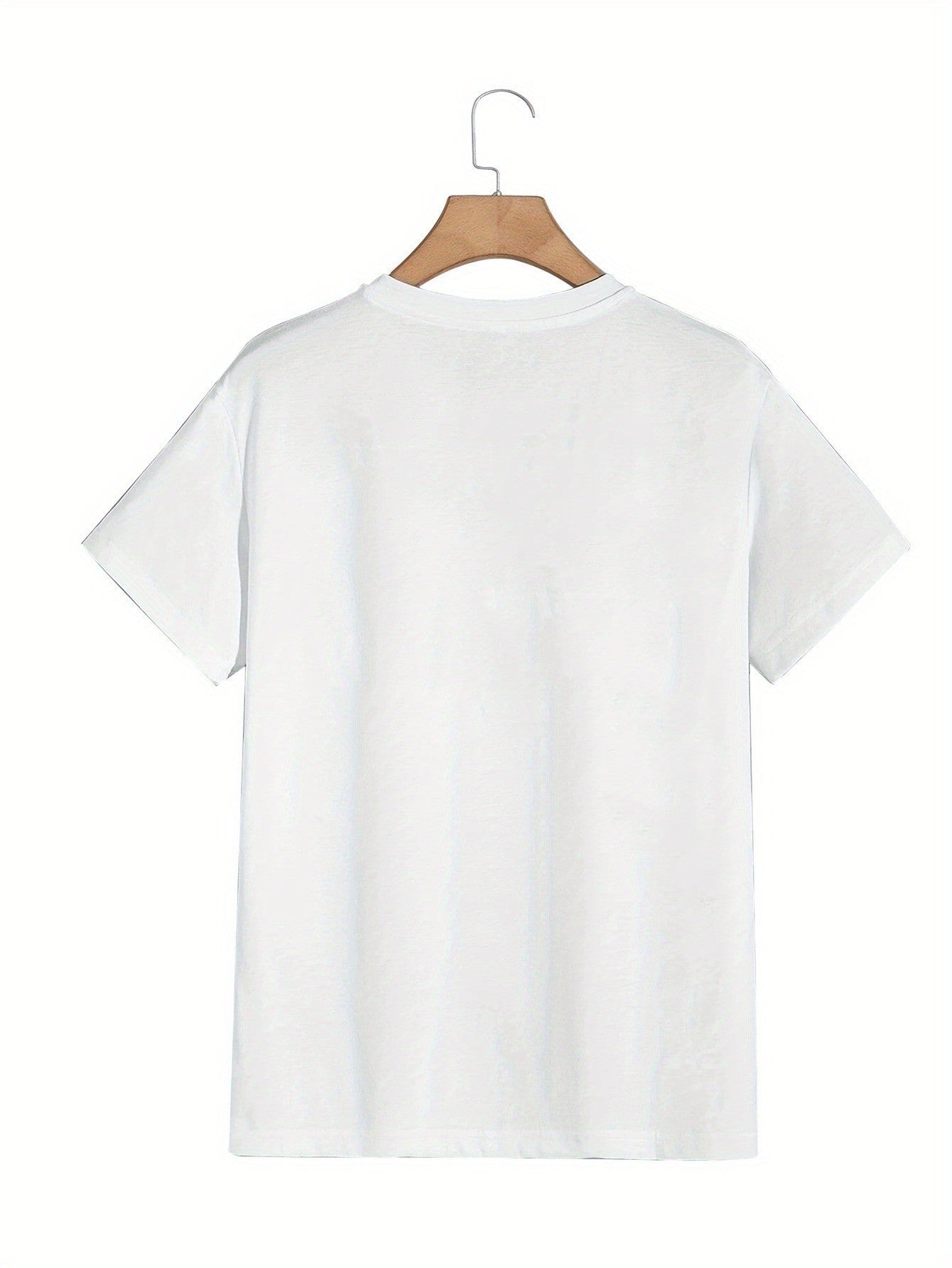 Men's Summer 100% Cotton Fashion Los Angeles Letter Printed Loose Large Casual Comfortable Round Neck Short Sleeve T-shirt Top