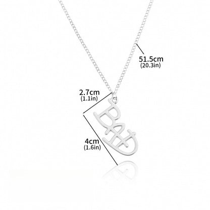 Artist Singer Michael Jackson BAD Necklace Rock Roll Everlasting Classic MJ Pendant Hot Charm Cosplay Jewelry Accessories Music
