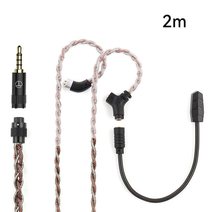 TRN RedChain Plus Gramr Gaming Earphone Upgrade Cable with Detachable Microphone 3.5mm 1.2M/2M Headphone TRN Official Store