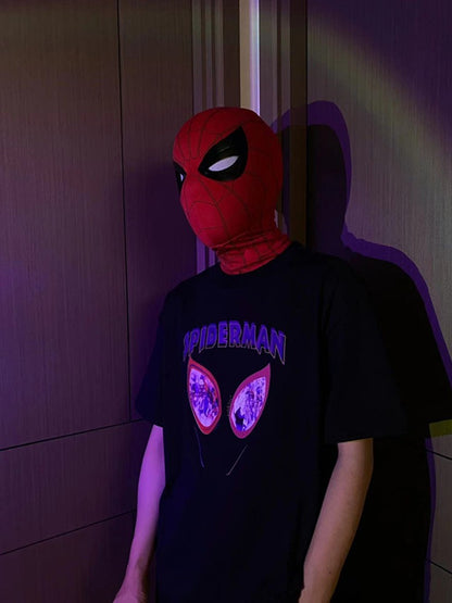 Promoção Máscara Capacete Homem-Aranha Espetacular da Marvel Colecionável Cosplay com Olhos Luminosos e Controle de Anel Elétrico