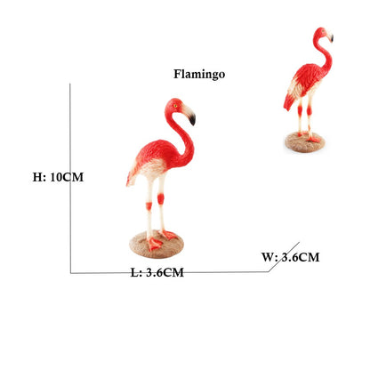 Coruja Flamingo Peru Tucano Seahawk Modelo Animais Estatuetas Plástico Pássaro Brinquedo Boneco de Ação Aventuras na Selva Presentes para Crianças Zoológico da Floresta