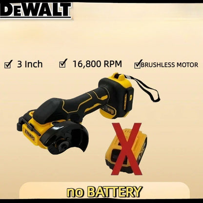 Esmerilhadeira Angular Sem Fio DEWALT Mini Esmerilhadeira de Polimento 3 polegadas Máquina de Corte Elétrica Multifuncional Ferramenta Elétrica Bateria 18-20V