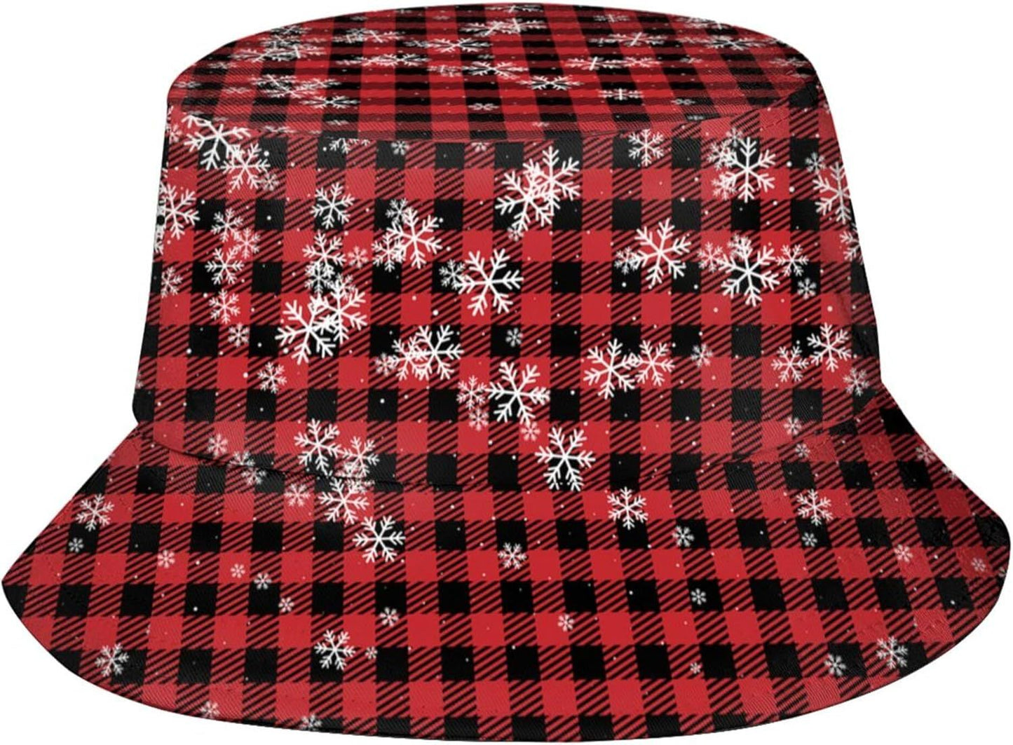 Funny Christmas Bucket Hat New Year Fisherman Hat for Women Men Packable Outdoor Travel Beach Sun Cap
