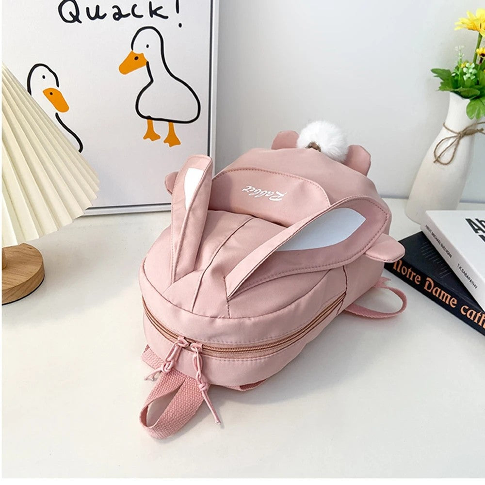 Bolsas de escola infantis de moda, mochilas portáteis de coelho, mochilas de viagem infantis, mochilas escolares fofas para meninos e meninas, bolsa de peito