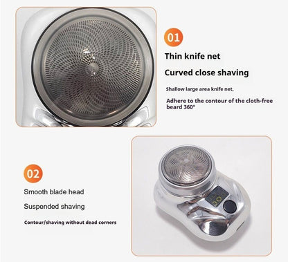 OLOEY Portable Electric Shaver for Men Rechargeable Travel Razor Waterproof Beard Trimmer