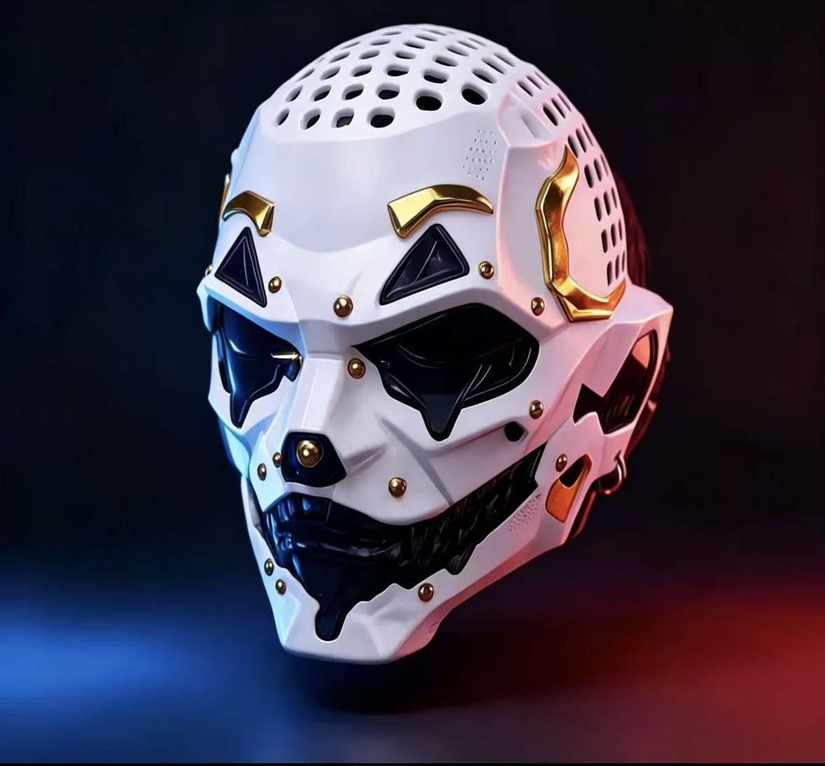 Joker Masks Cyberpunk Masks Clown Braids 2d Cosplay Resin Custom Products Halloween Anime Role-Playing Props And Gifts Toys