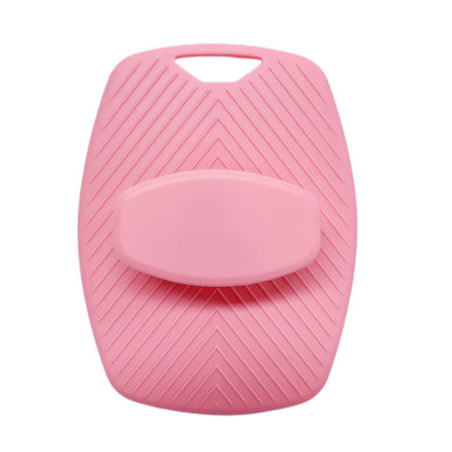 1 escova esfoliante de silicone macio, limpador manual para o corpo, cuidados com o corpo, esfoliante de banho, escova de massagem suave, universal