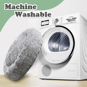 Cama para Pets Super Macia Pelúcia Grande Adequada para Cães de Porte Médio Lavável na Máquina Cama Redonda para Cães Ninho Confortável para Dormir