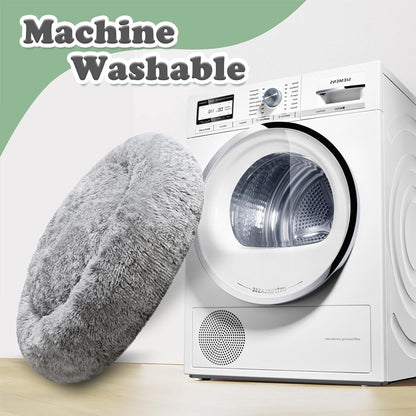 Cama para Pets Super Macia Pelúcia Grande Adequada para Cães de Porte Médio Lavável na Máquina Cama Redonda para Cães Ninho Confortável para Dormir