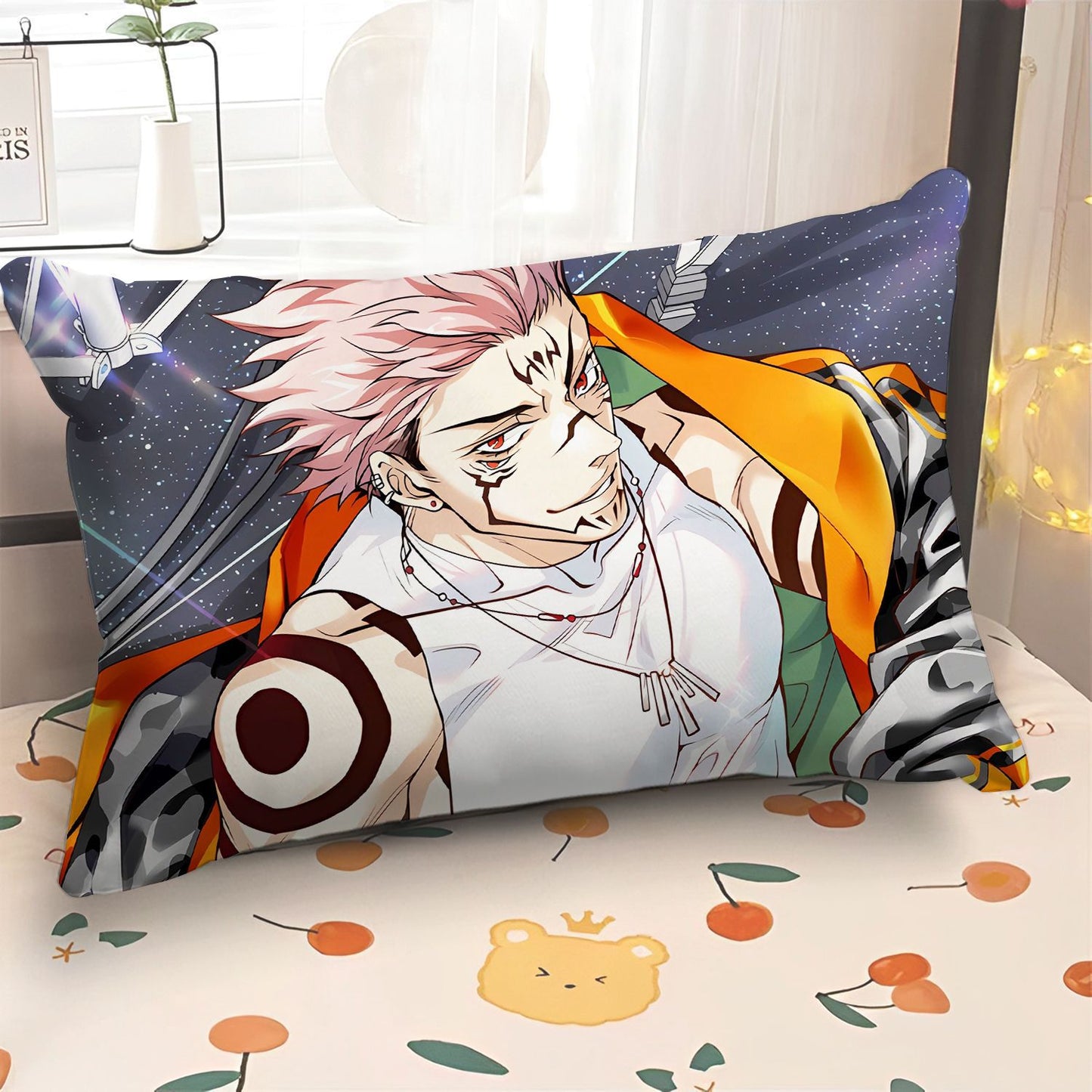Jujutsu Kaisen peripheral pillow double side pillowcase Cartoon anime Itadori Yuji bedroom bed pillow Gojo Satoru soft pillow