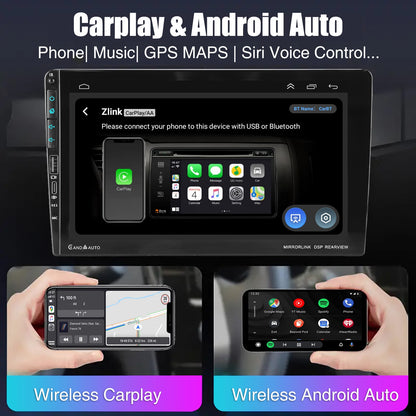 4+64G For Honda CR-V CRV 2007-2011 Android14 Carplay 9" Car Stereo Radio WiFi BT USB GPS Navigation IPS Touch Screen FM/RDS SWC