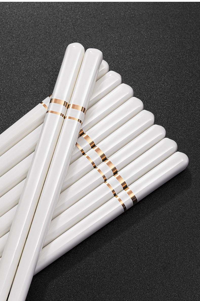 Hashis de Cerâmica Chinesa com Propriedades Antiderrapantes e Anti-queda, Conjunto de Hashis de Cerâmica Doméstica de Alta Qualidade Acessórios de Cozinha