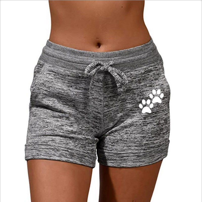 Summer Women's Shorts Printed Shorts Stretch Low Waist Women's Sexy Beach Fitness Shorts Women's Large Size