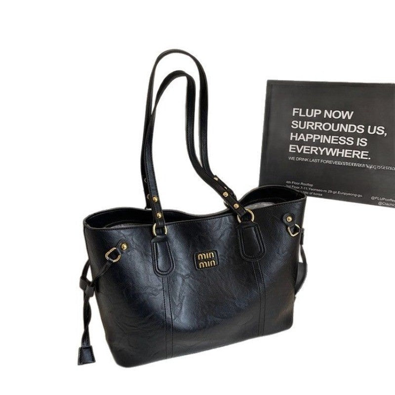 2025 New Light Luxury Niche Popular Large-capacity Commuting Versatile Shoulder Bag Casual High-end Tote Bag Women