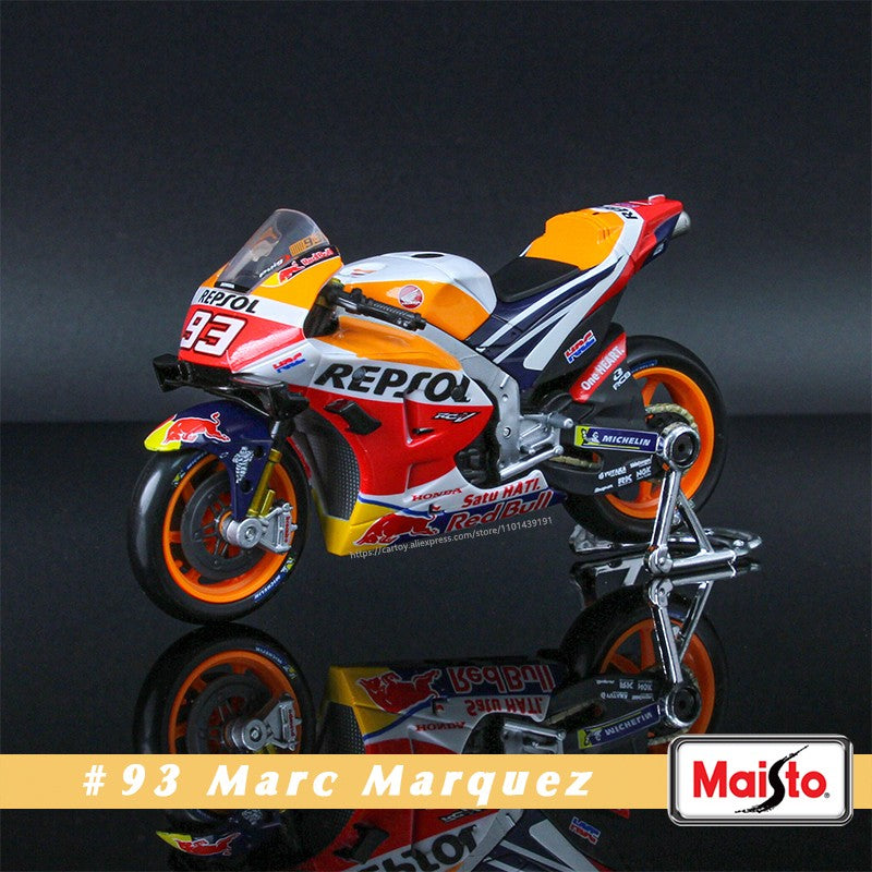 Maisto 1:18 2023 GASGAS Tech3 37#Augusto Fernandez 44#Pol Espargaro Moto GP modelo de motocicleta de liga leve para coleção de brinquedos de presente