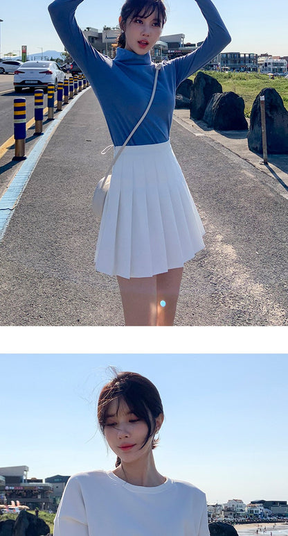 1pcs Spring Summer Womens Mini Skirts Girls Pleated Skirts Lady High Waist Cute Pink Skirt Student Short Skirt JK Uniform Skirts
