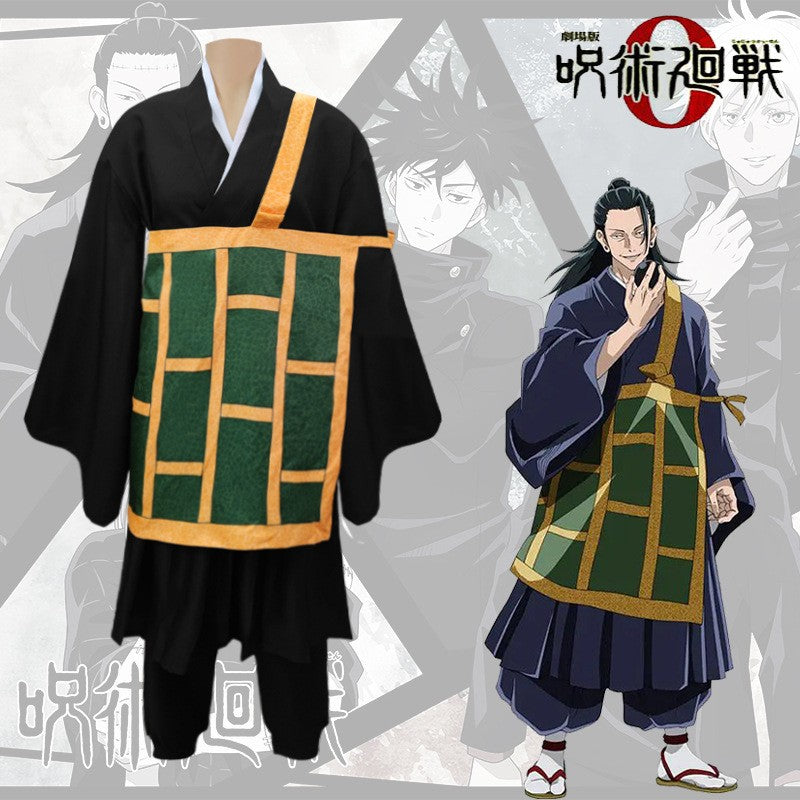 Geto Suguru Cosplay Costume Black Blue Kimono School Uniform Anime Clothe Halloween Costumes For Women Man