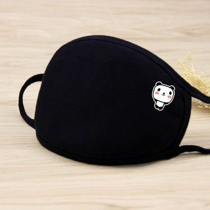 1PCS Unisex Black Cotton Mouth Mask Reusable Mask Dustproof Washable Face Mask Anime Masks For Cycling Camp Mascarillas