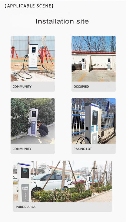 120kw  100kw 220v Floor Mounted DC New Energy EV Solar Fast Pile  Modern Auto Rapid Charging Station for Electric Car