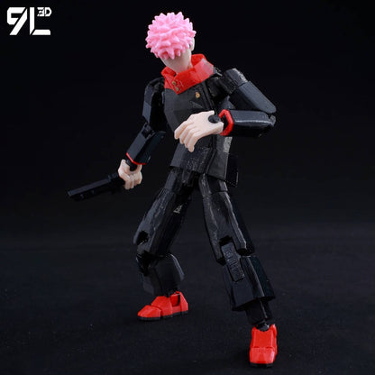 ?9L3D Lucky13 Gojo Sukuna Jujutsu Fushiguro Toji Gojo Satoru Action Figure Dummy13 T13 Multi-Jointed Collectible Toys Titan13