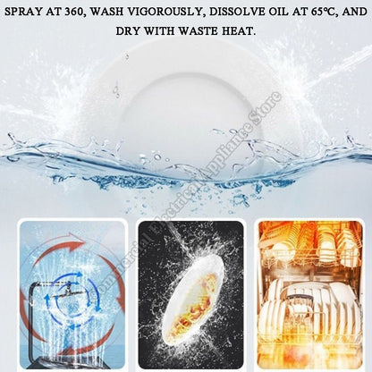 Dishwashers 10 Sets  Large Capacity Fully Automatic Multifunctional Embedded Independent Household Dishwashers