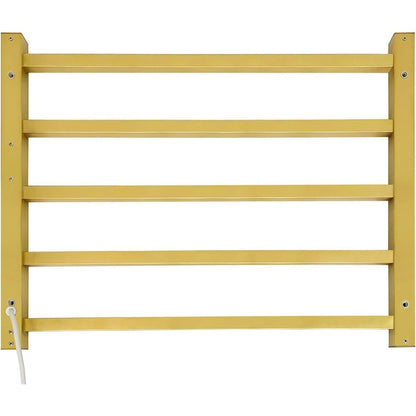 5 Bars Luxury Heated Towel Rack Wall Mounted Towel Warmers, Towel Warmer Rack for Bathroom with Timer & Temperature Multi-Level