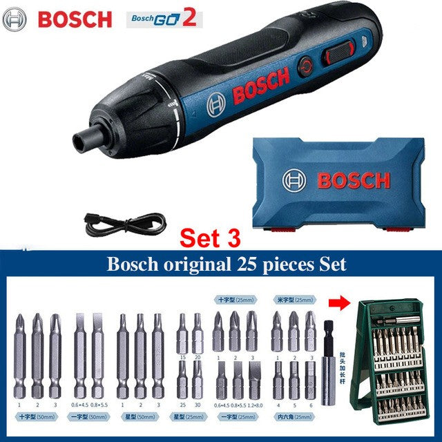 Parafusadeira Bosch Go 2 Recarregável Sem Fio Furadeira Parafusadeira de Impacto Bosch Go Parafusadeira Elétrica Ferramentas Elétricas Domésticas Multifuncionais