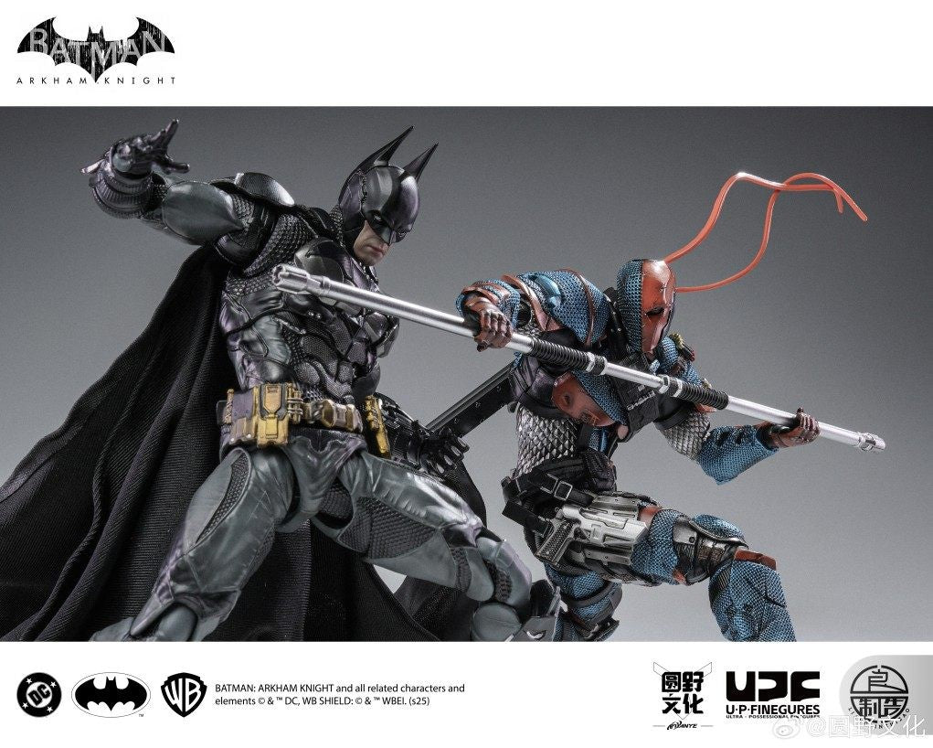 In Stock 1/12 Upfinegures Lpzz Deathstroke Arkham Knight Game Peripherals DC002 Anime Action Figure Model Toy Collectibles Gift