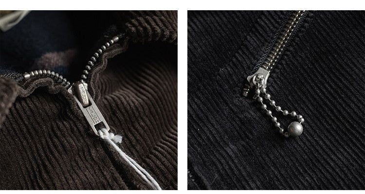 Rugged Bronson Thickened Heavy Corduroy Coat Cossack Short Jacket Fleece Liner Jacket Cool