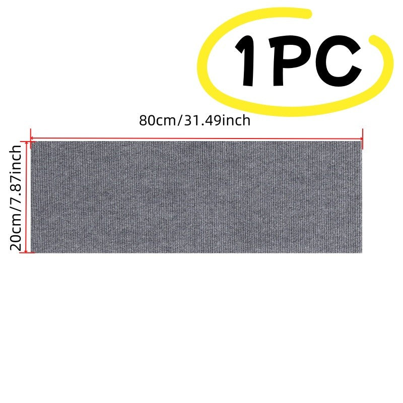 1pc 80cm/31.49inch Soft Suede Treads Anti-Slip Indoor Stair Runner Carpet Stair Rug Mat ,Electrostatic adsorption is healthier