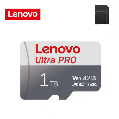 Cartão de Memória Micro SD de Alta Velocidade Lenovo 2TB 1TB 512GB 256GB ATÉ 100MB/s U3 128GB Cartão TF para Adaptador de Leitor de Cartão USB Micro sd