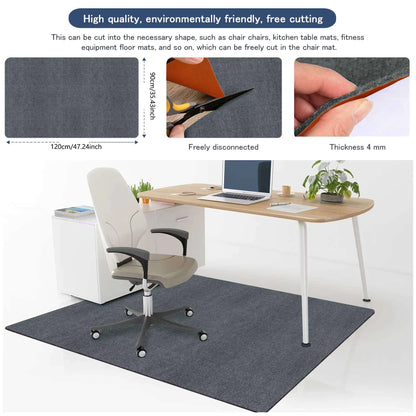 90x120cm chair mat work in hardwood Office Rolling Chair Mat Computer Gaming Chair Mat Bedroom Living Room