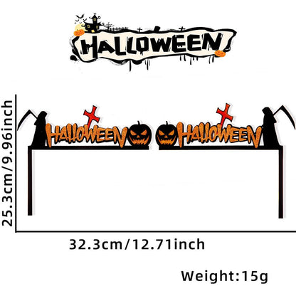 Halloween Door Frame Decoration,Bats,Pumpkins,Spider Webs,Door and Window Corner Stickers, Halloween Home Decoration